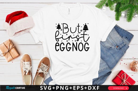 Reviewing the But First Eggnog SVG for Holiday Stitching