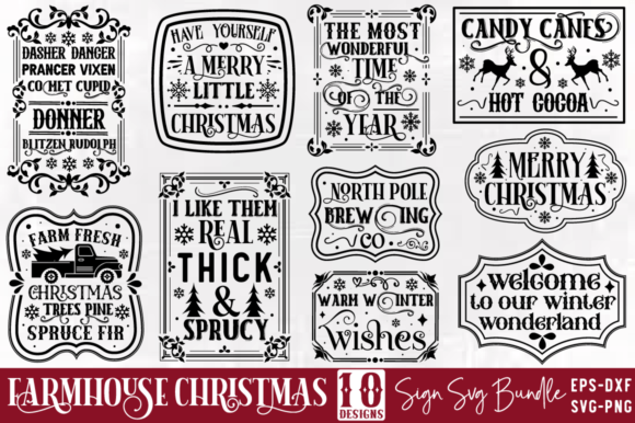 Reviewing the Farmhouse Christmas SVG Sign Bundle